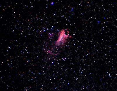 M17 The Omega Nebula Also Call The Horseshoe Nebula,or Swan Nebula