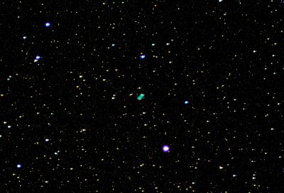 M76 Little Dumbbell Nebula iso 800 720s 7/5/14. 4:00 Am 