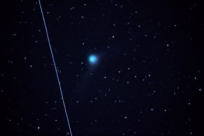 Comet Catalina & Meteor