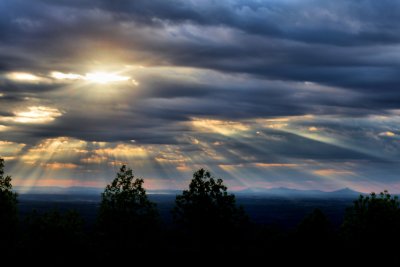 Sunrise From Hy.21 Overlook This Morning (5/4/16)