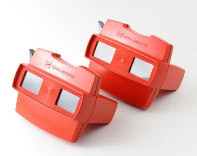 02 Two Vintage Sawyers Red View Master Model J.jpg
