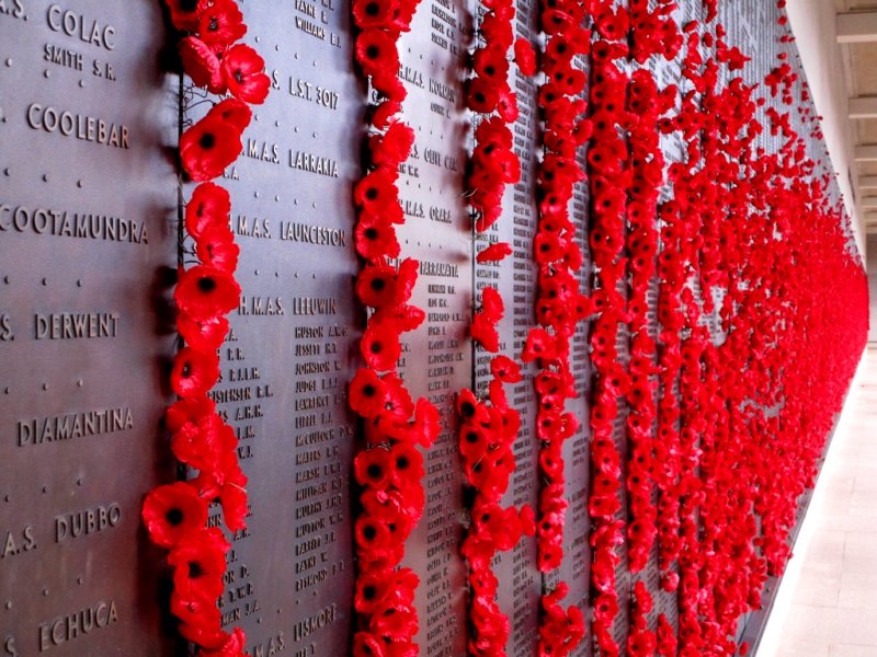 one of the many walls of Remembrance