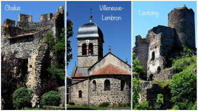 Three tiny villages near the Gorges d'Alagnon in the Auvergne