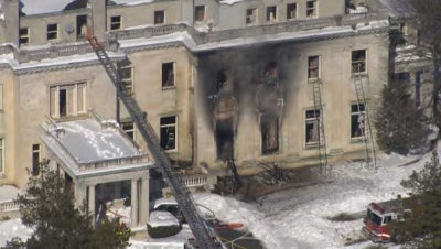 Woolworth Mansion Fire  1-28-15