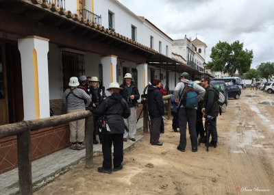 La Fonda del Rocio, el Rocio.  Le groupe se prépare.