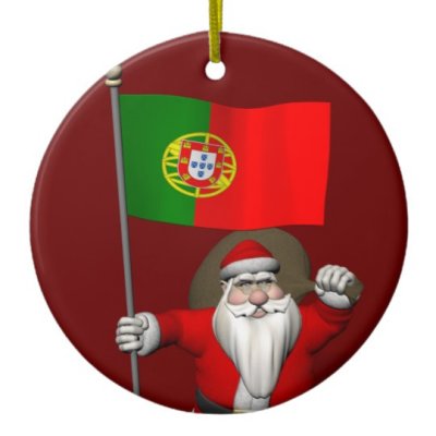 Santa Claus With Flag Of Portugal