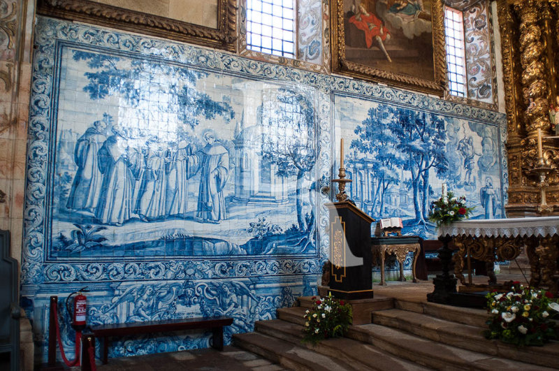 Os Azulejos da Capela-mor: Viso de So Bernardo e So Bernardo a enviar os monges para a Pennsula Ibrica