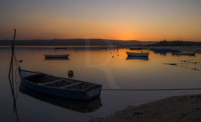 A Lagoa de bidos em 13 de outubro de 2010