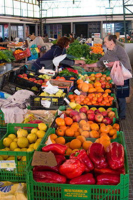 O mercado da Nazaré em 20 de fevereiro de 2008