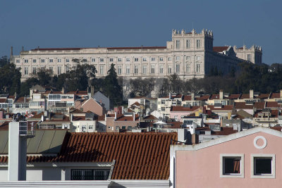 O Palácio da Ajuda Visto de Belém