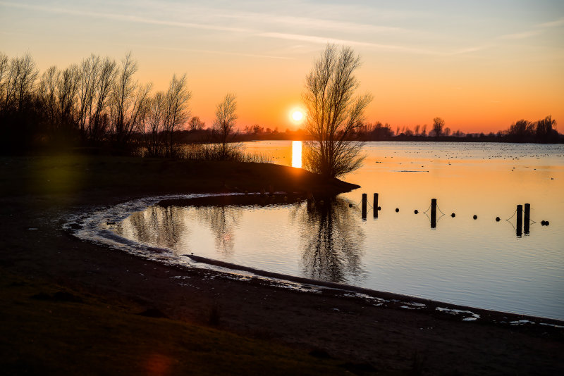 Zonsondergang bij De Put