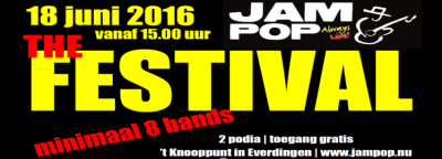 18 JUNI 2016 | JAMPOP THE FESTIVAL