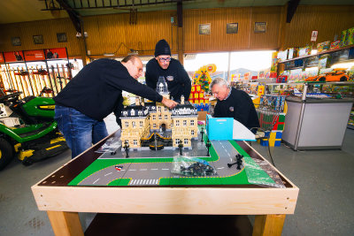 Opbouw uniek Frans LEGO-kasteel