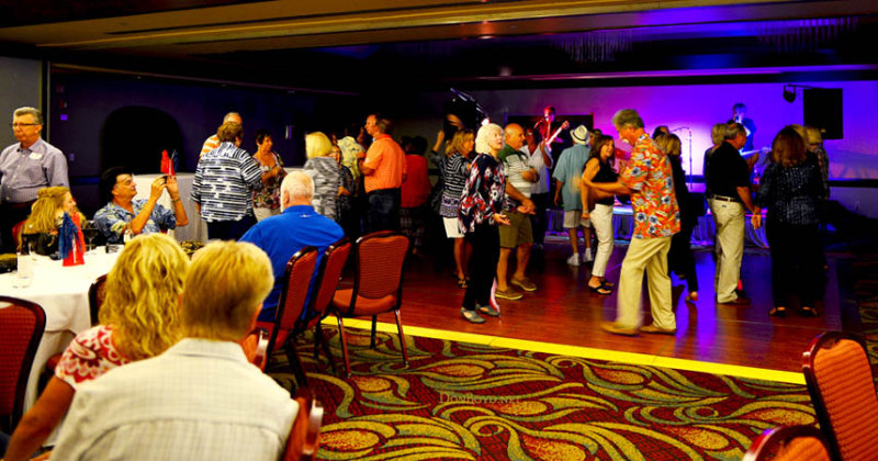 HHS-66 50-Year Reunion and Reunion of the 60s:  classmates dancing at the Grand Slam Ballroom