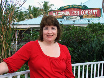 February 2011 - Donna Sakis Hildoer after lunch at the Islamorada Fish Company in Dania Beach