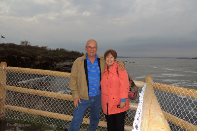 May 2013 - Don and Karen at Portland Head Light, Cape Elizabeth, Maine