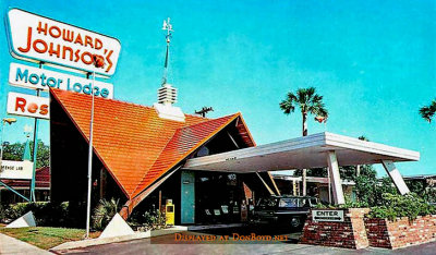 1960's - a Howard Johnson's Restaurant and Motor Lodge with cupolas manufactured by Jones Shutter Products