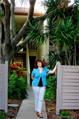 June 2013 - Katt Alvarez at her condominium in Venice