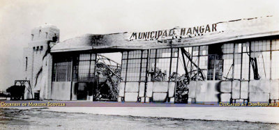 1938 - the aftermath of the very expensive fire at Hangar #2 at Miami Municipal Airport