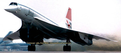 1984 - the first British Airways Concorde (G-BOAC) departure flight from Miami International Airport
