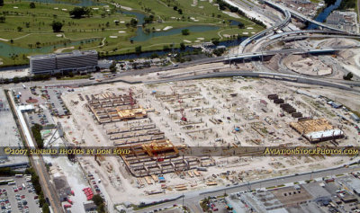 2007 - the Miami Intermodal Center (MIC) under construction east of Miami International Airport
