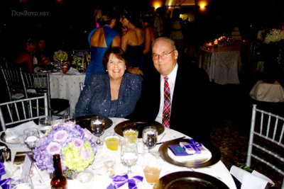 July 2013 - Karen and Don at the John Luzoro wedding reception at Douglas Entrance