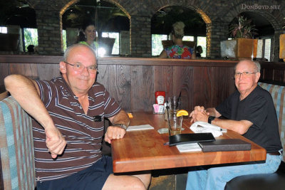 May 2013 - Don Boyd and Doug Richards at Cheddar's in Wellington