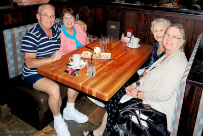 May 2013 - Don, Karen, Wendy and Esther after lunch at Cheddars in Ft. Myers