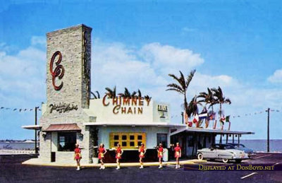 1950's - Chimney Chain Drive-In on the 79th St Causeway, Miami Beach