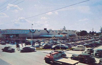 1950s - opening day at Frederichs Supermarket on NW 62nd Street, Edison Center