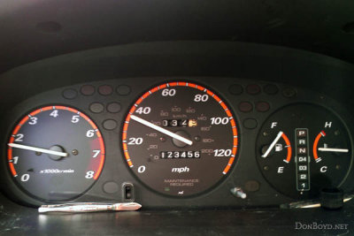 November 2012 - Don's 1998 Honda CR-V at mileage 123456