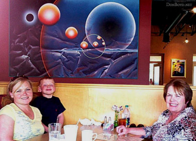 June 2012 - Karen D., Kyler and Karen C. after lunch at Marigold's in Colorado Springs