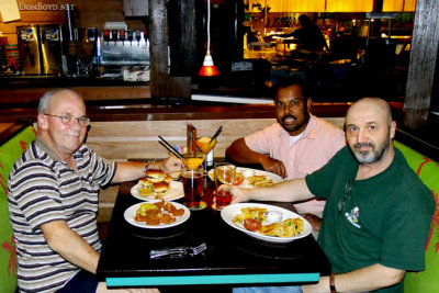 July 2013 - Don Boyd with Suresh Atapattu and Kev Cook at Bahama Breeze in Pembroke Pines