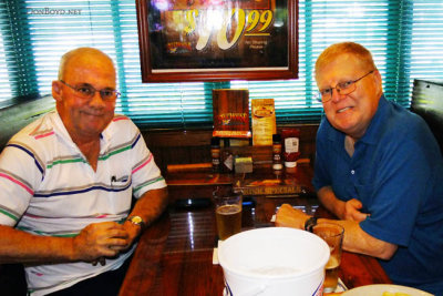 July 2013 - Don Boyd and Ray Kyse after lunch and beers at the Pines Ale House in Pembroke Pines