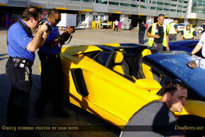 January 2013 - Sam Drexler and Brent Simmons with the Lamborghinis at MIA
