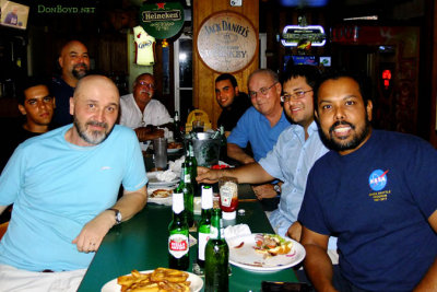 August 2013 - Steven Marquez, Vic Lopez, Kev Cook, Eddy Gual, Luimer Cordero, Don Boyd, Carlos Bolado and Suresh Atapattu