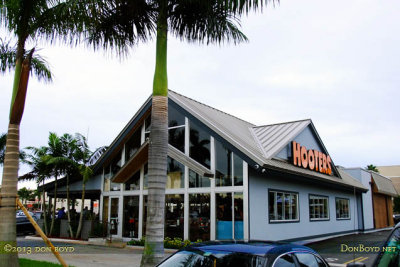 2013 - the north end and west side of the new Hooters Hialeah on Palm Springs Mile