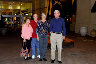 October 2013 - Karen and Don Boyd with Dianne and Ed Sullivan at Maggiano's Little Italy in Charlotte
