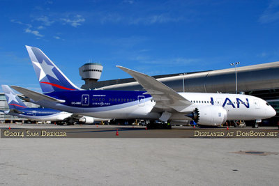 2014 - the first LAN B787, B787-8 CC-BBE on this occasion, at Miami International Airport