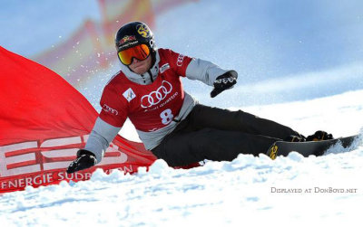 February 2014 - Brenda's Olympian son, Justin Reiter, doing what he loves best