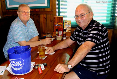 February 2014 - Ray Kyse and Don Boyd after lunch at the Pines Ale House