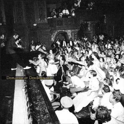 1956 - Elvis Presley wowing the audience at the Olympia Theatre on Flagler Street, Miami