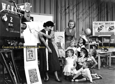 1957 - Miss Iris and her Romper Room Show on WCKT-TV Channel 7 Miami with the Do Bee and the Don't Bee