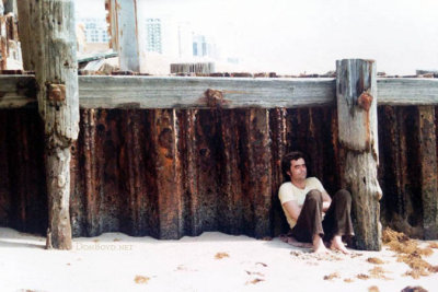 Frank Sullivan meditating on a beach