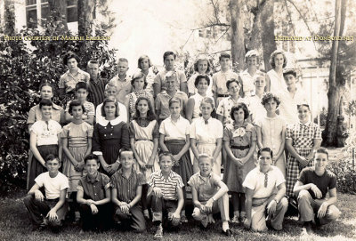 1957 or 1958 - 5th or 6th grade class at Sunset Elementary School