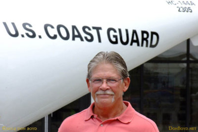 2014 - ADCS Gary Butler USCG (Ret.) in front of HC-144A #CG-2305