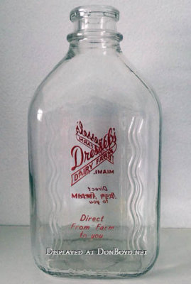 1960's - a Dressel's Dairy milk bottle