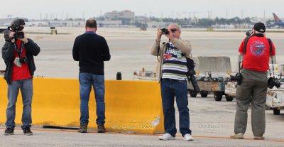 January 2015 - Jonathan Zeagers, Steven De Lisser, Don Boyd and Jeffrey Magnet on the 23rd annual airfield tour at MIA