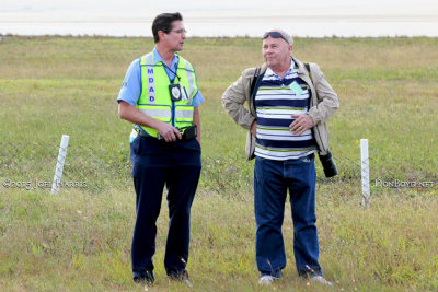 January 2015 - MDAD Agent Ralph Cruz and Don Boyd on the 23rd annual airfield tour at Miami International Airport