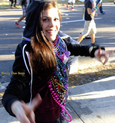 2015 Gasparilla Parade of Pirates beauties on Bayshore Boulevard